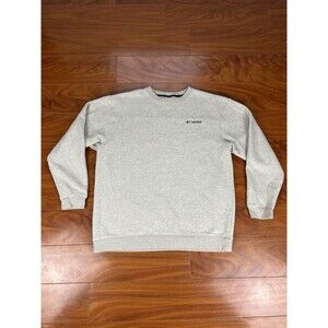 Columbia Mens Crewneck cotton Pullover Sweatshirt Sweater Size XL Beige Cream